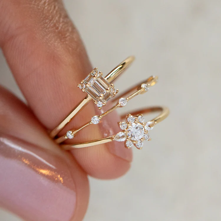14k Diamond Constellation Band - Image 5