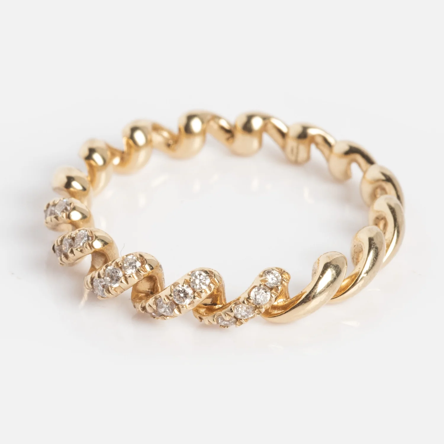 14k Fated Twist Diamond Ring - Image 8