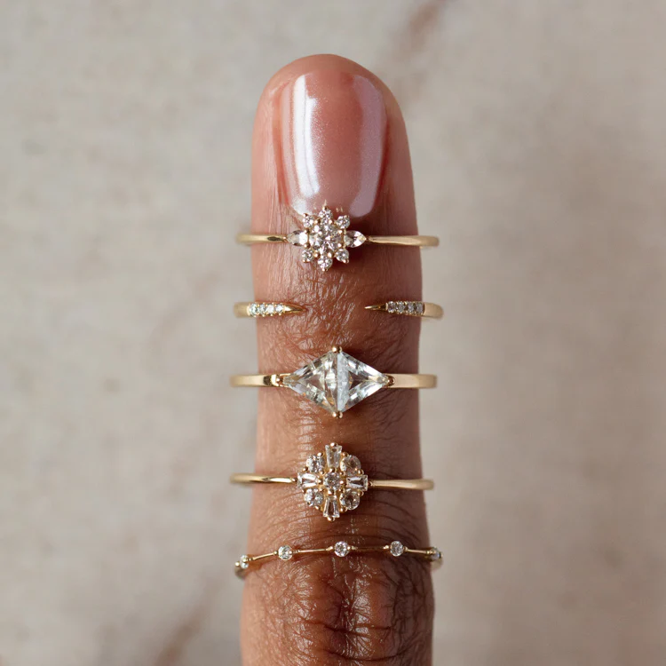 14k Floral Art Deco Ring - Image 6
