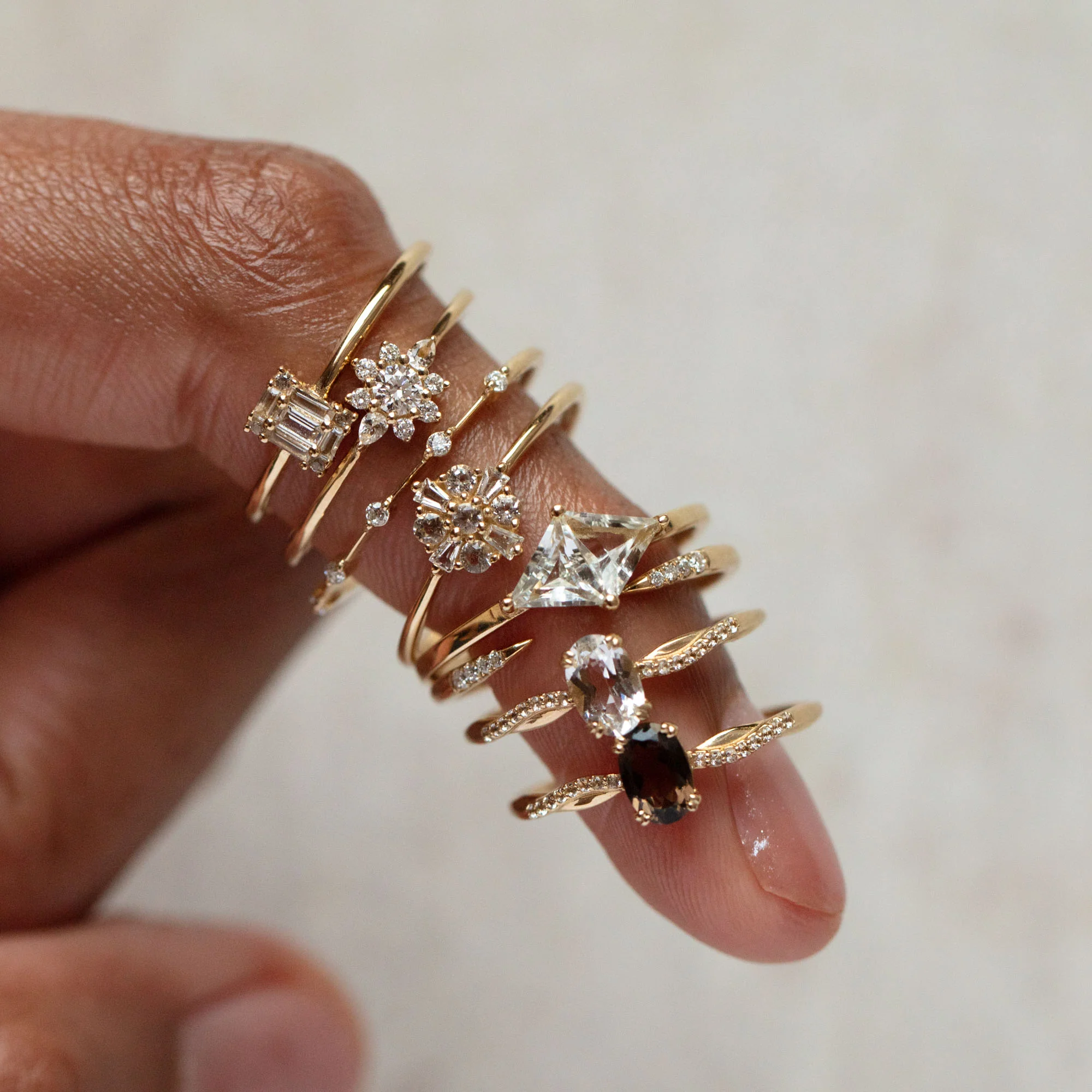14k Floral Art Deco Ring - Image 7
