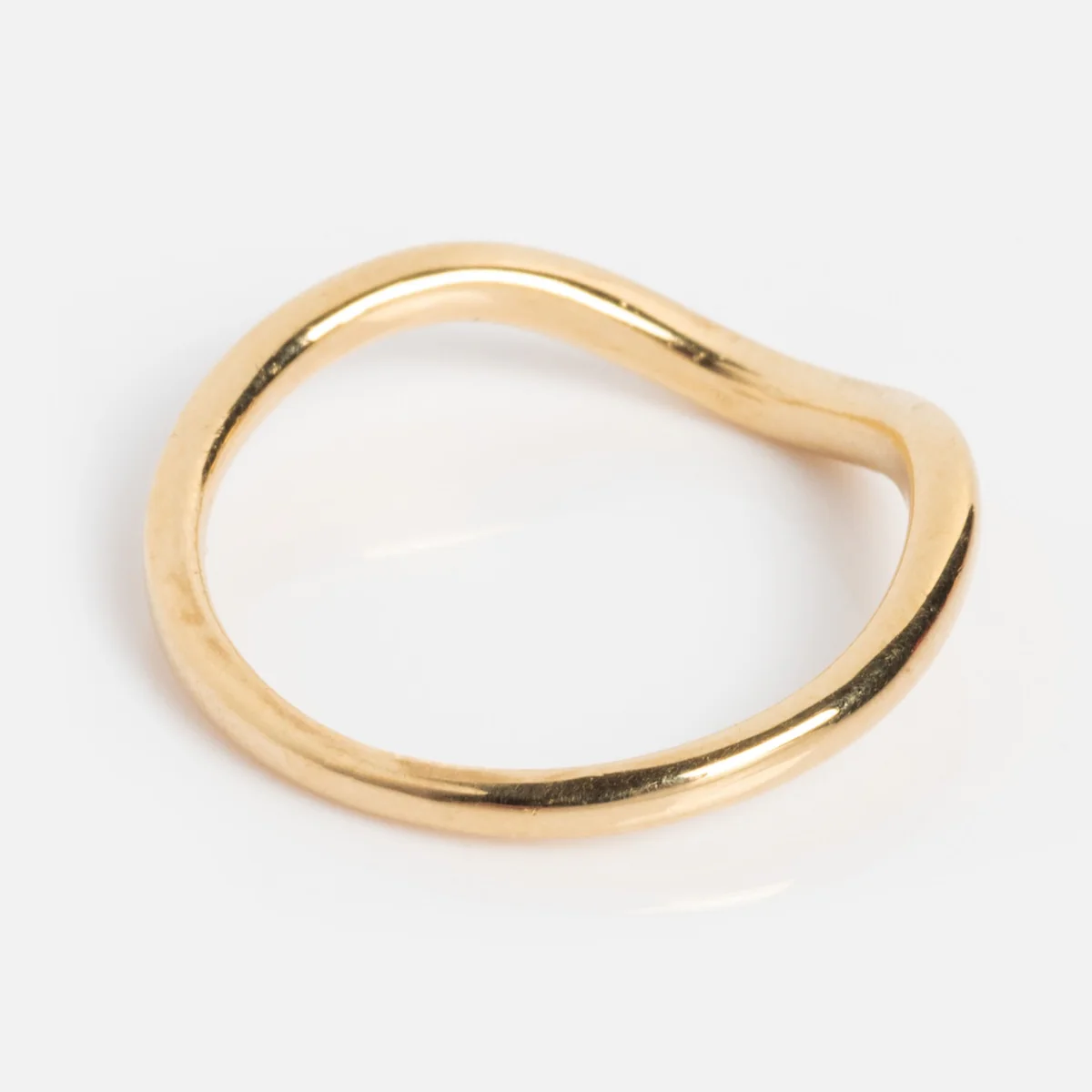 14k Low Tide Curved Band - Image 10