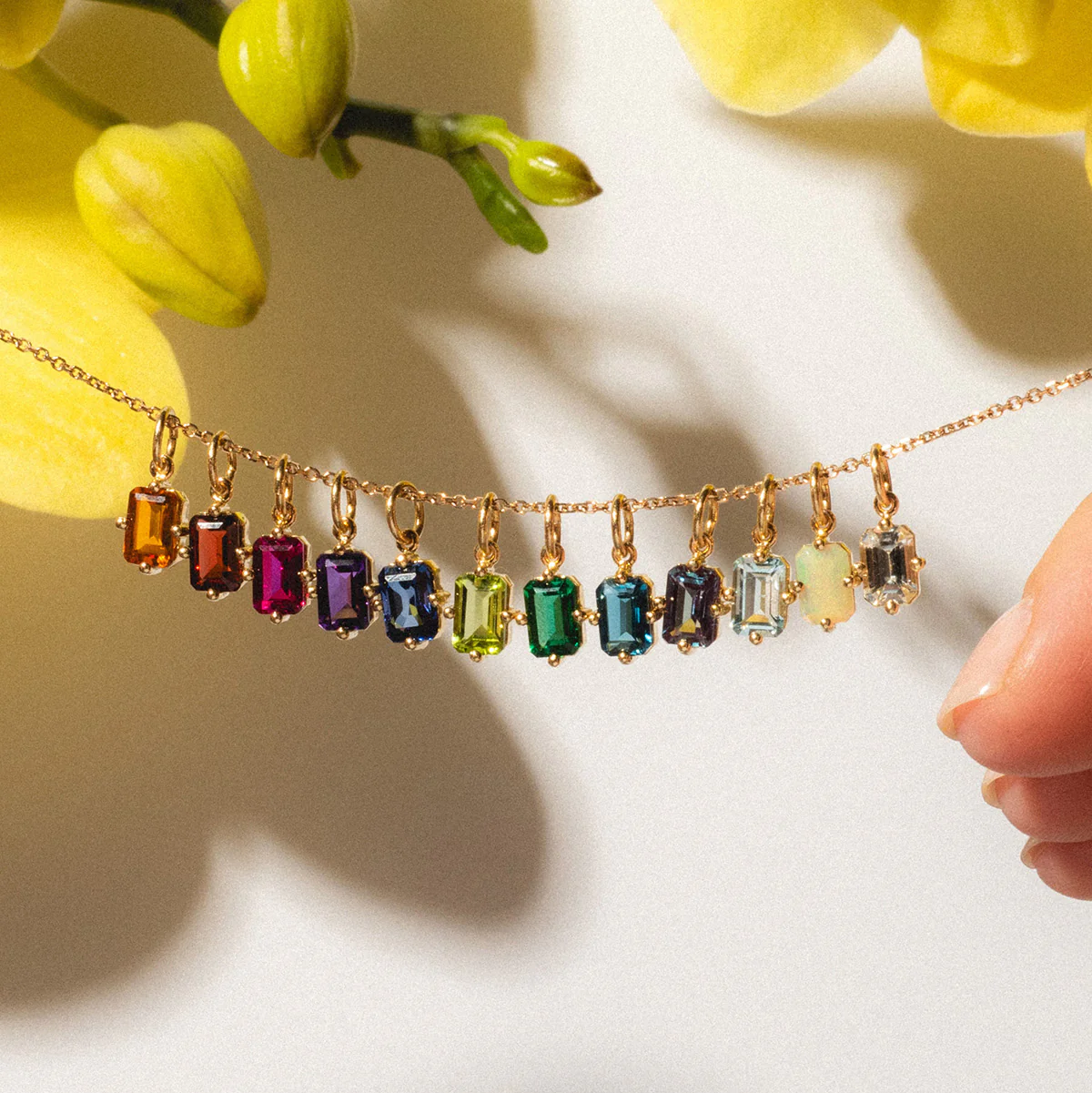 14k Mod Love Birthstone Charm - Image 4