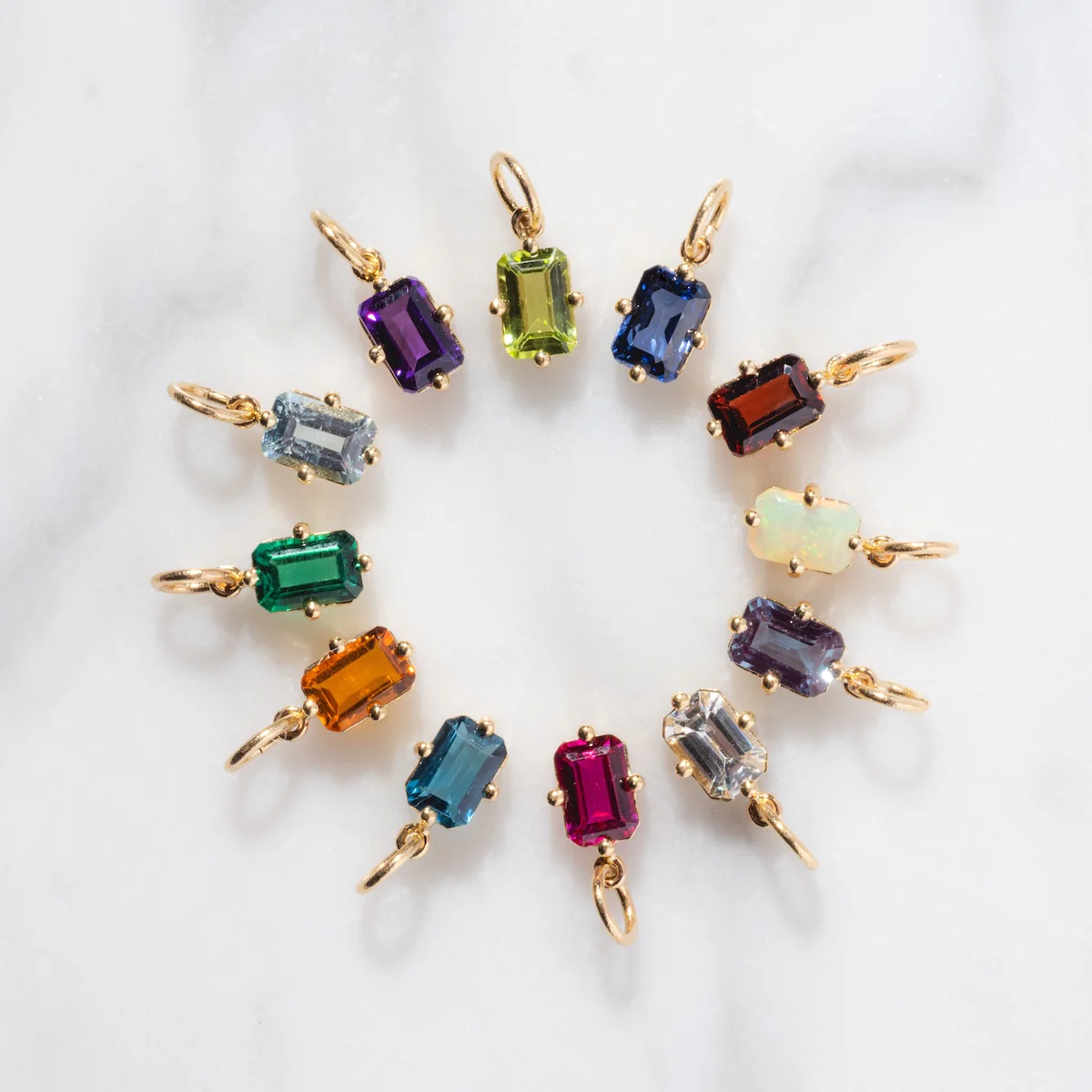 14k Mod Love Birthstone Charm - Image 7