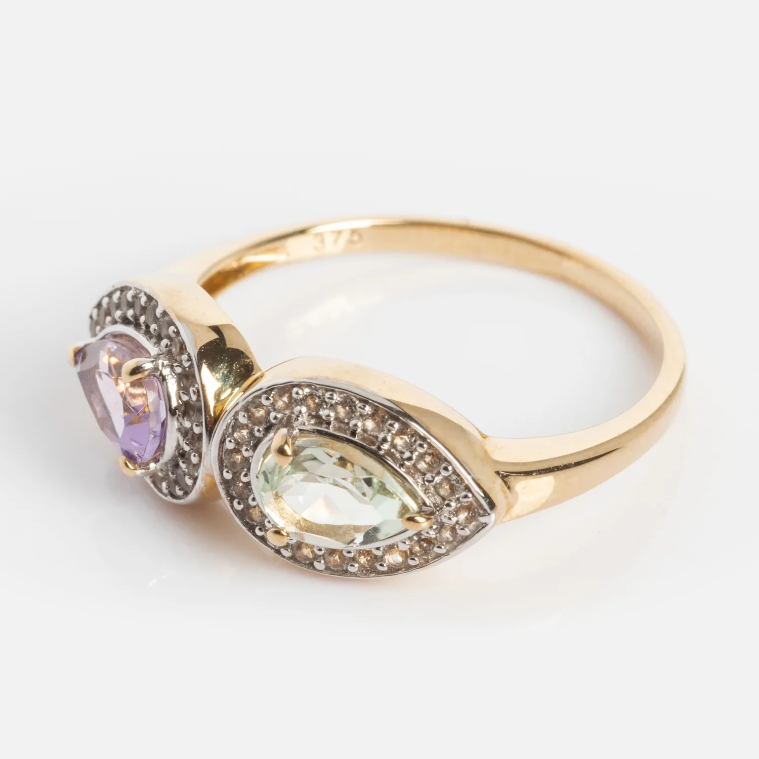14k Pastel Amethyst Toi et Moi Ring - Image 7