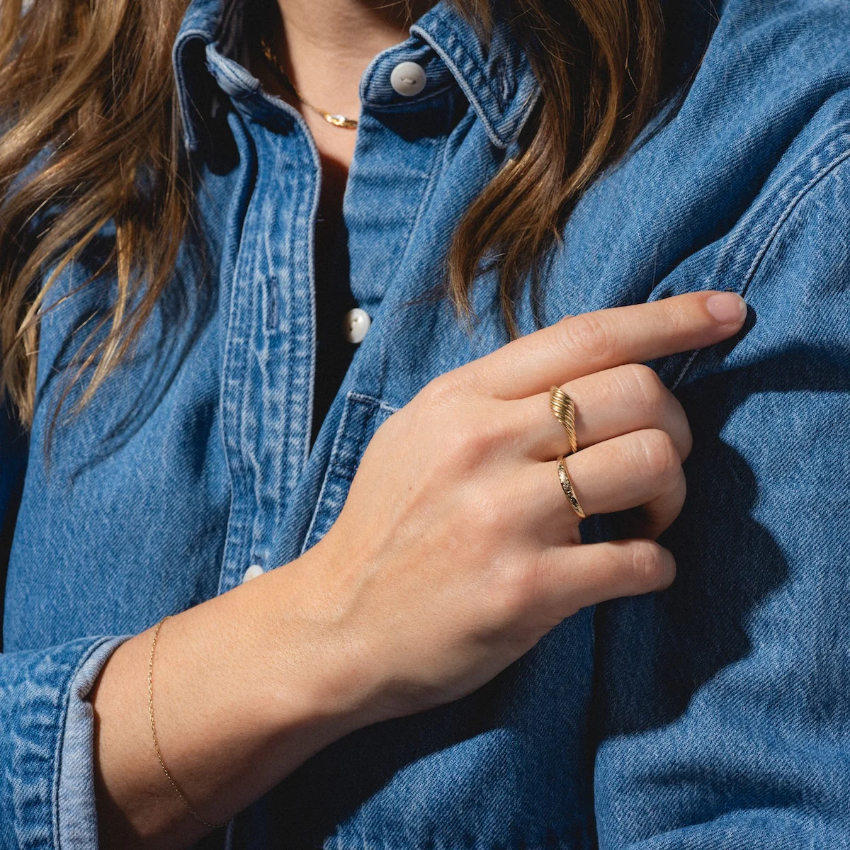 14k Till Death Layering Ring - Image 3