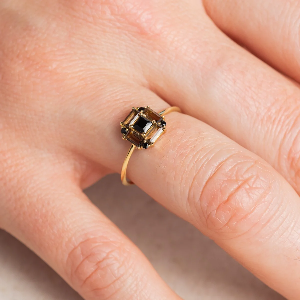 14k Vintage Inspired Art Deco Engagement Ring - Image 10