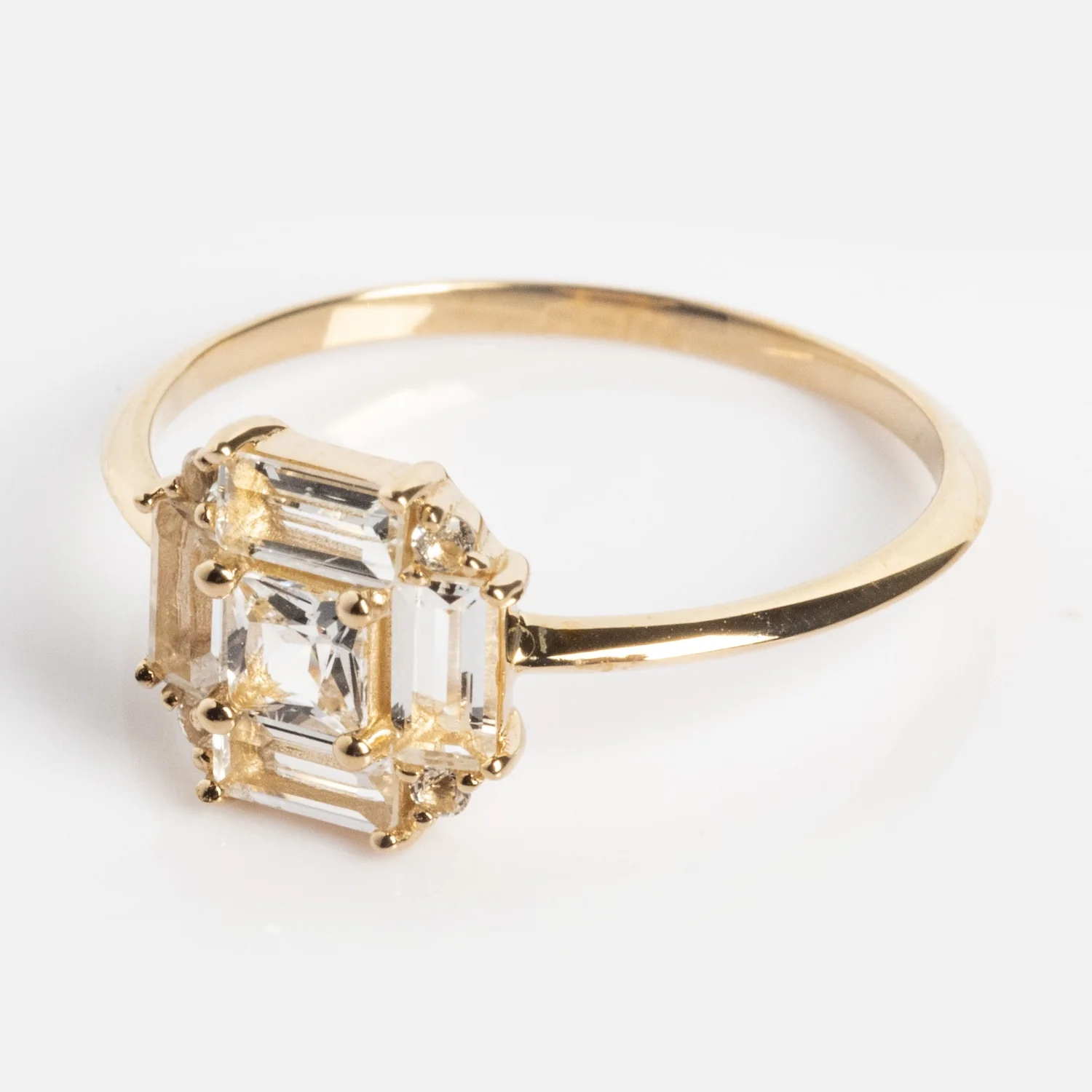 14k Vintage Inspired Art Deco Engagement Ring - Image 12
