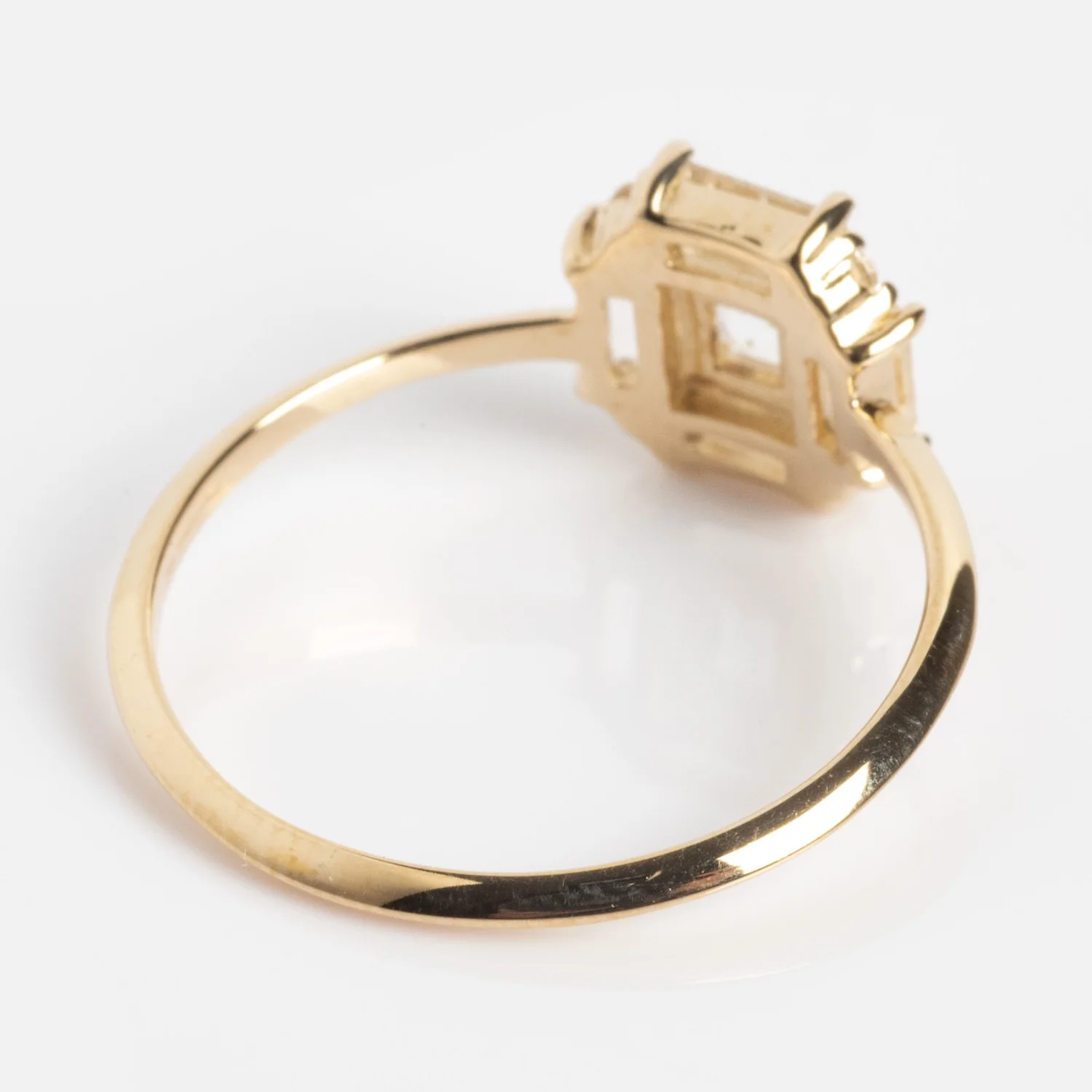 14k Vintage Inspired Art Deco Engagement Ring - Image 13
