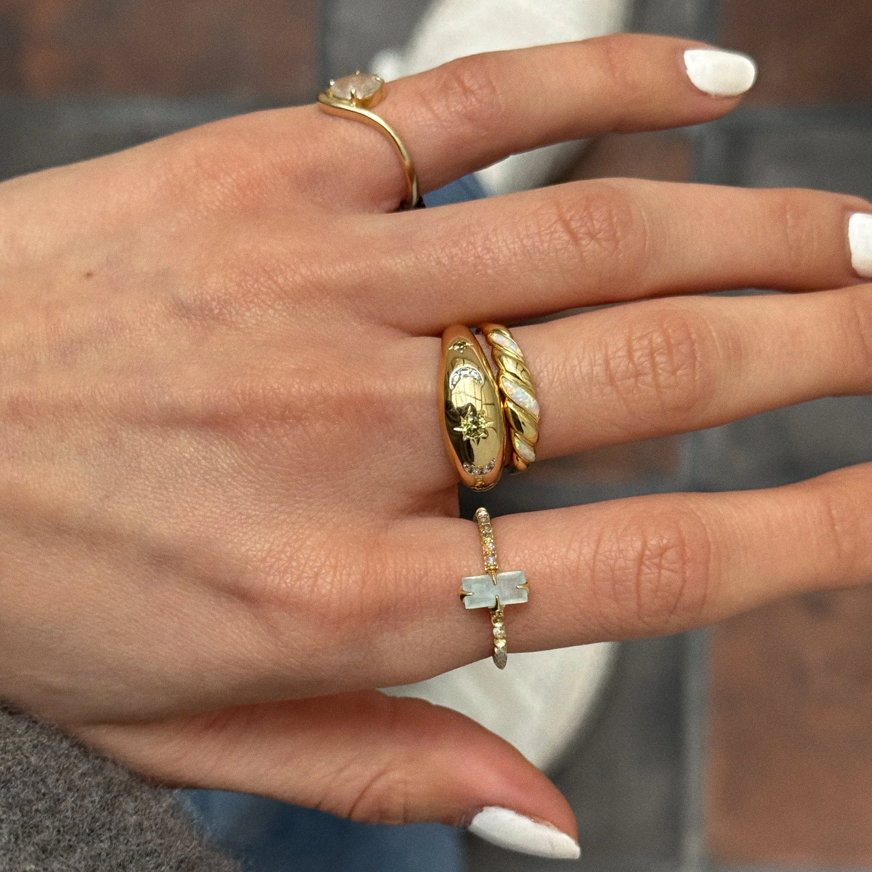 2026 March Capsule Delicate Aquamarine Solitaire Ring - Image 5