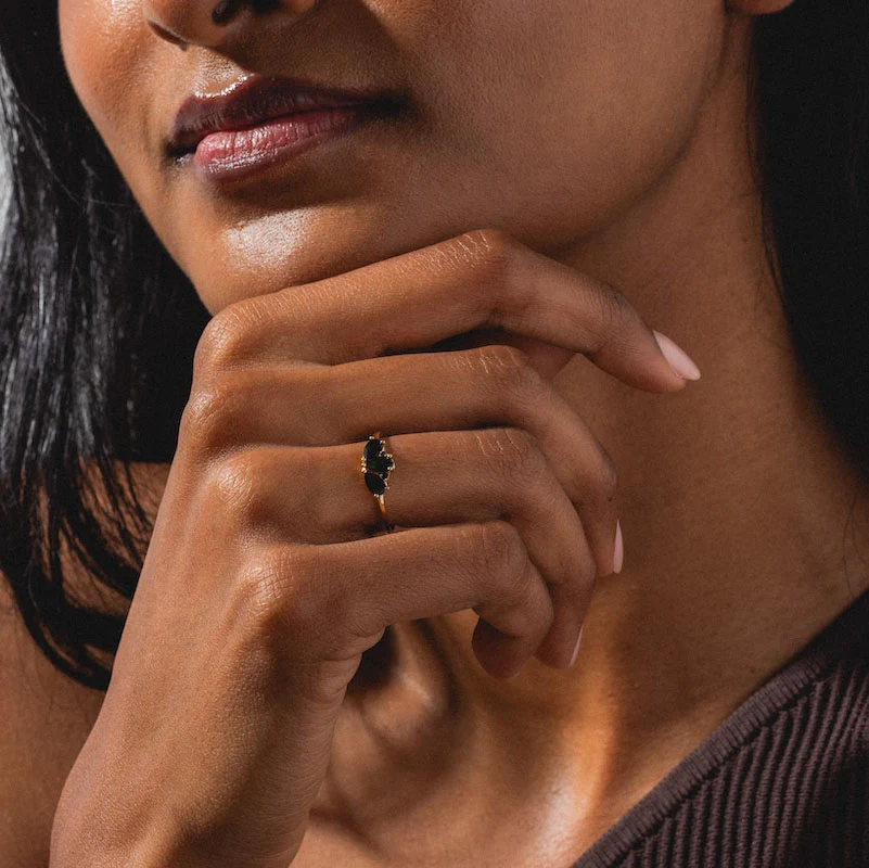 Ava Black Diamond Ring - Image 5