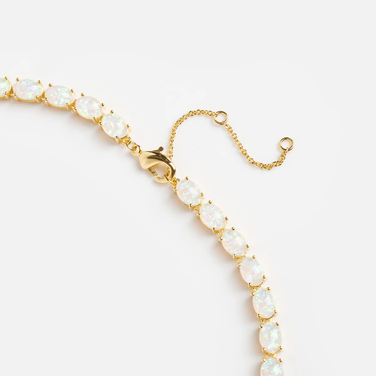 Baby Blue Opal Eternal Tennis Necklace - Image 7