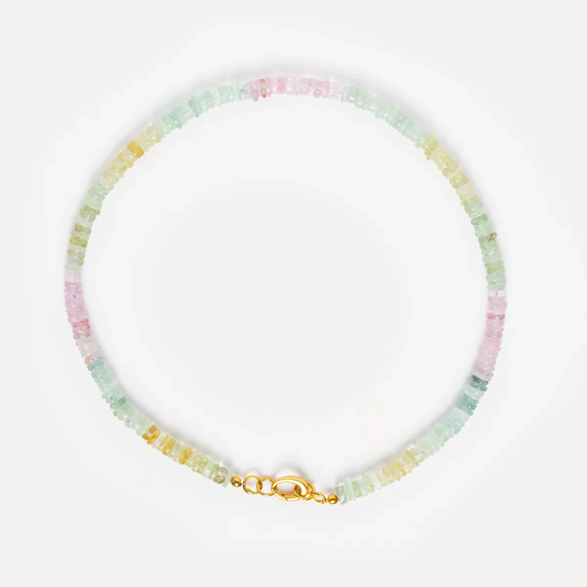 Beaded Gemstone Charm Holder Necklace - Image 24