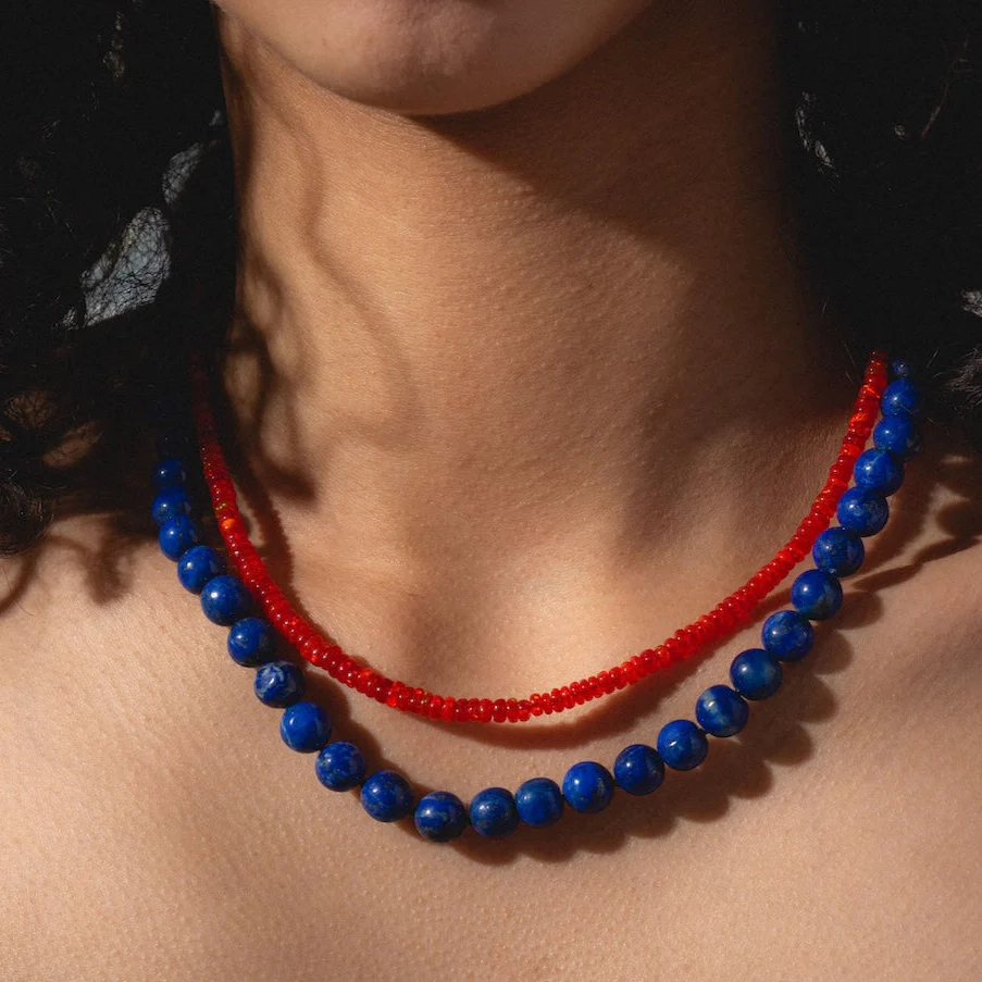 Beaded Gemstone Necklace - Image 10
