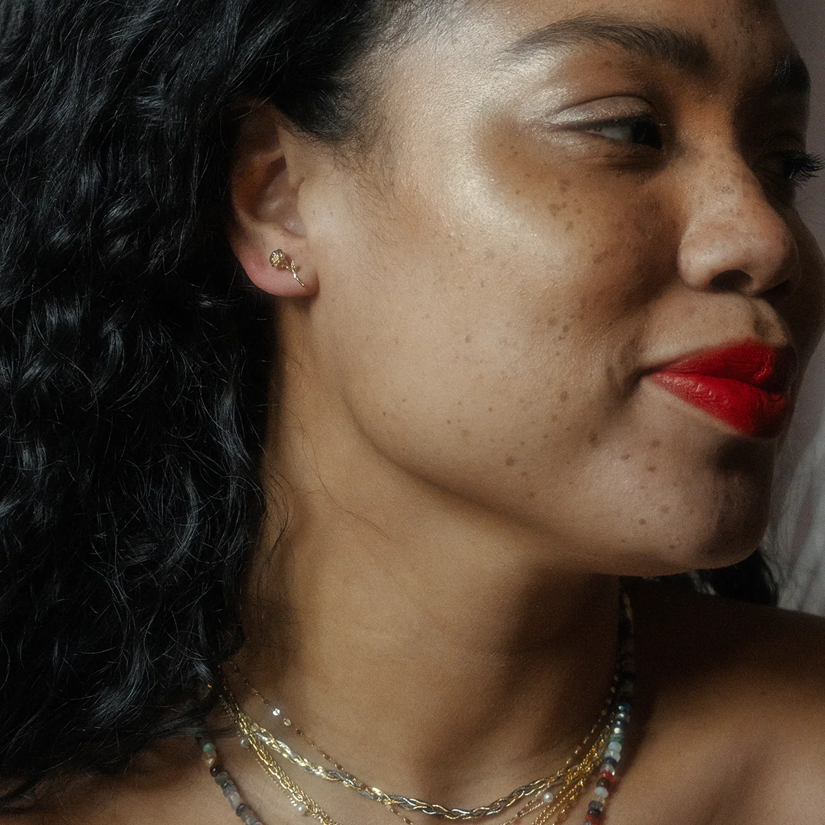 Birth Flower Earrings - Image 3