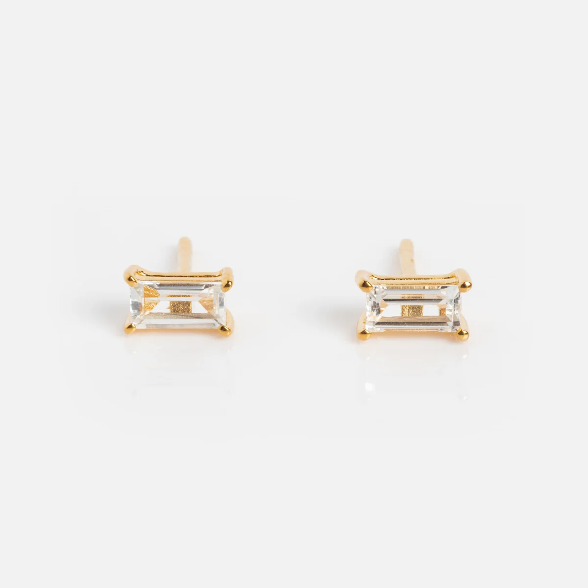Birthstone Baguette Studs - Image 14