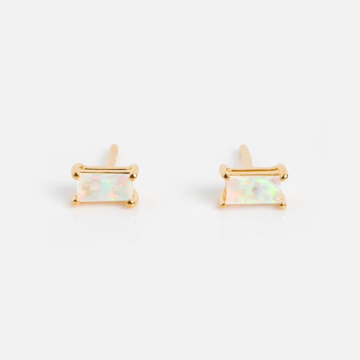Birthstone Baguette Studs - Image 15