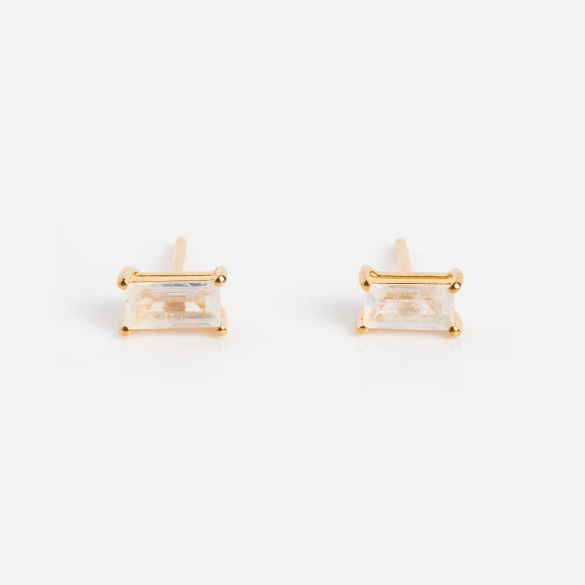 Birthstone Baguette Studs - Image 16