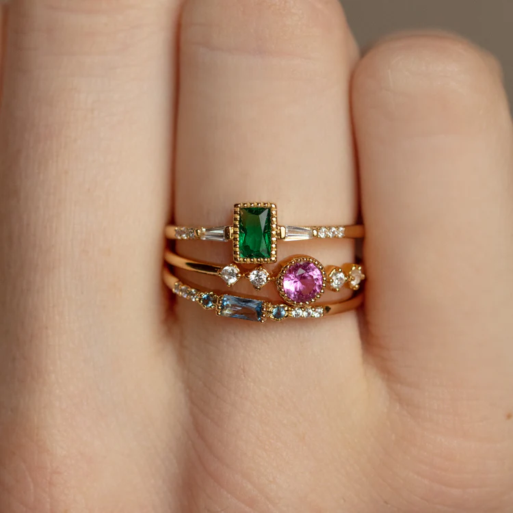 Calming Blue Stacking Ring - Image 7