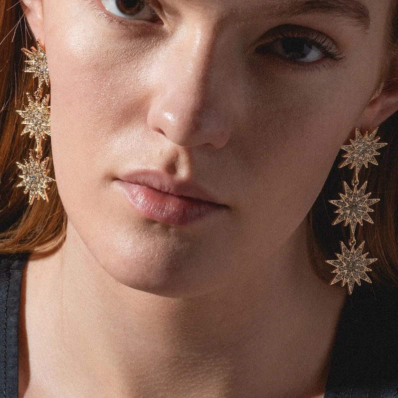 Celestial Drop Earrings - Image 3