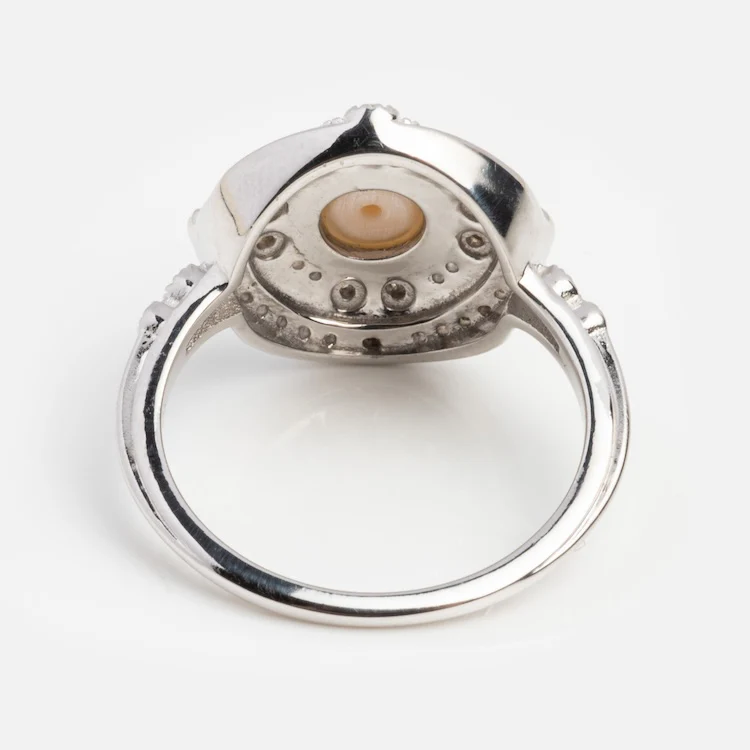 Celestial Pearl Vintage Ring - Image 6
