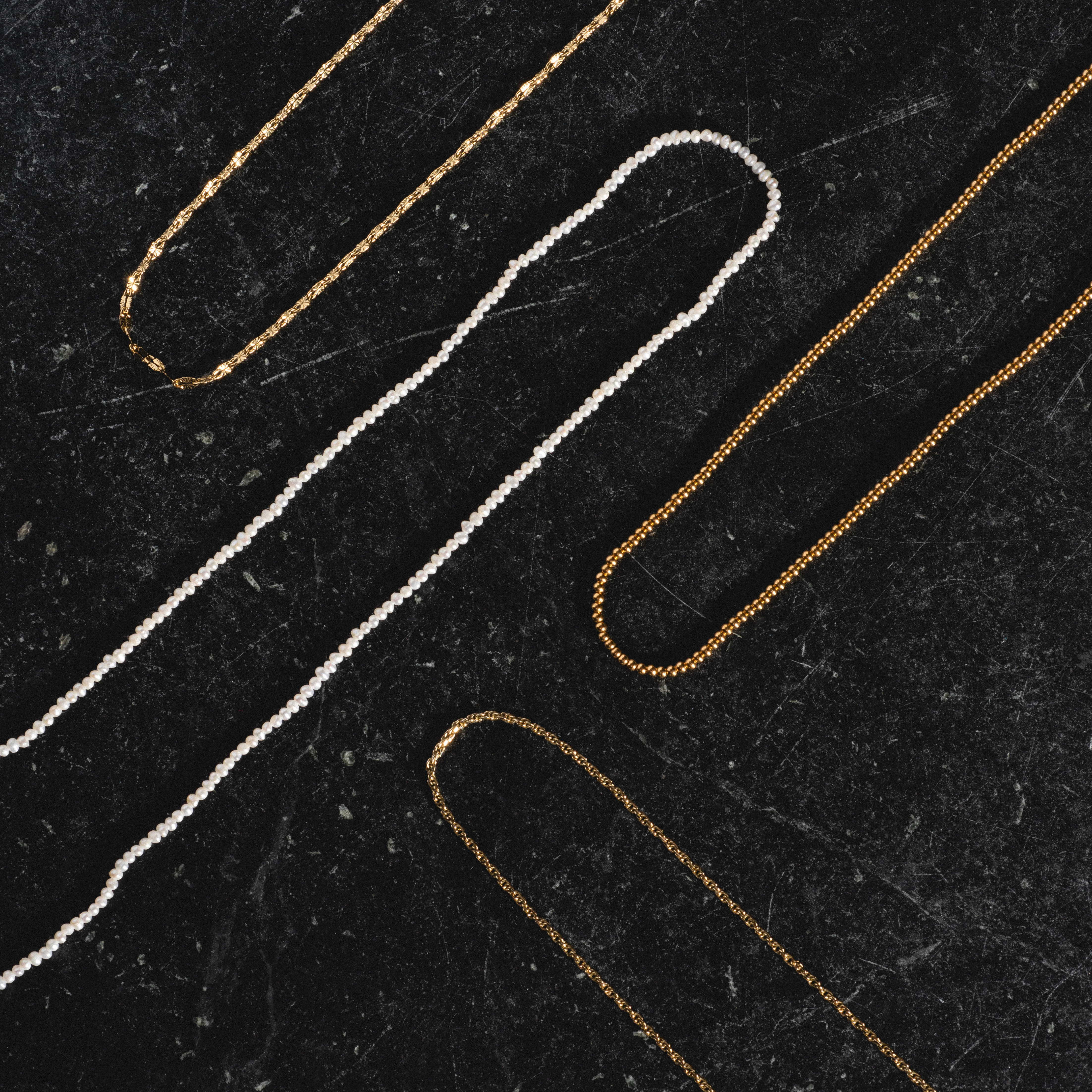 Vermeil Delicate Pearl Chain - Image 8