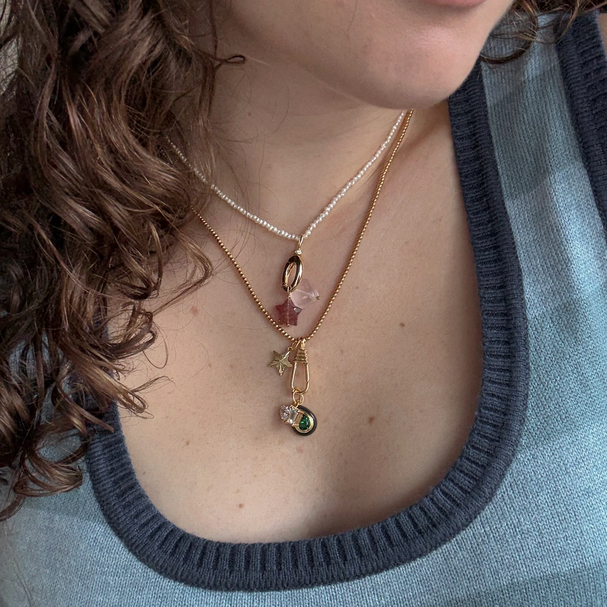 Vermeil Delicate Pearl Chain - Image 7