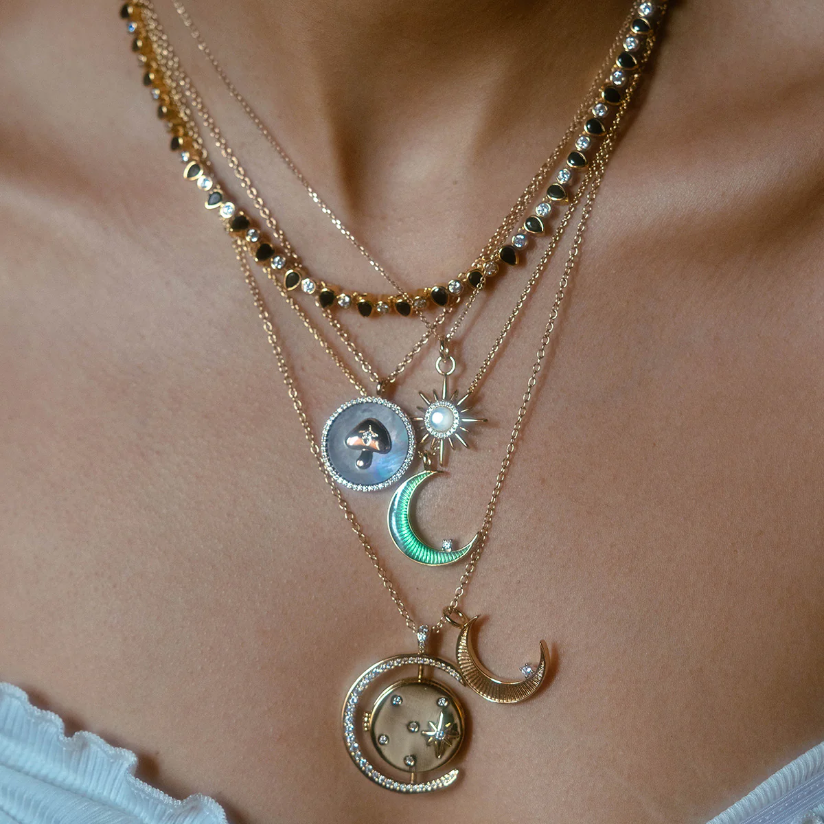 Teardrop Tennis Necklace - Image 7
