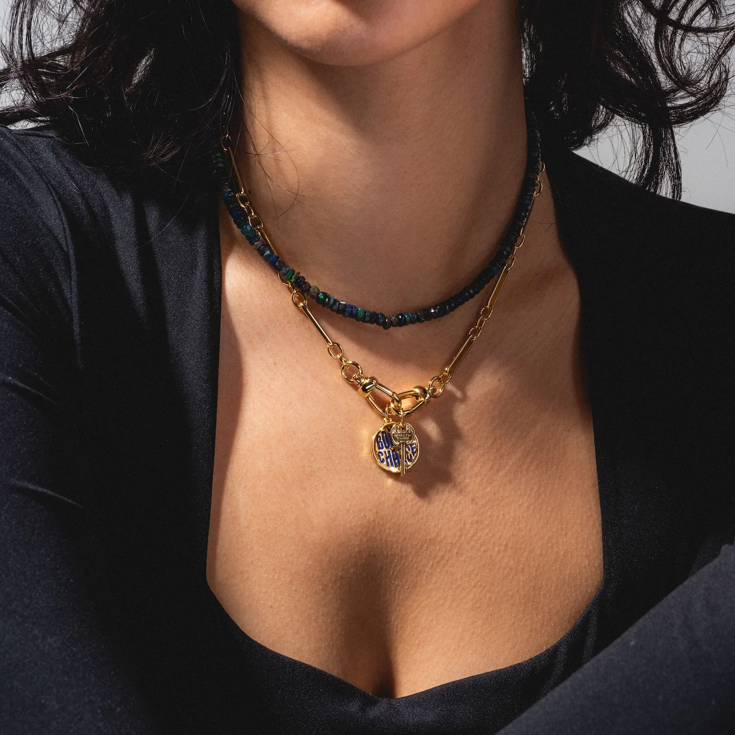 Beaded Gemstone Necklace - Image 3