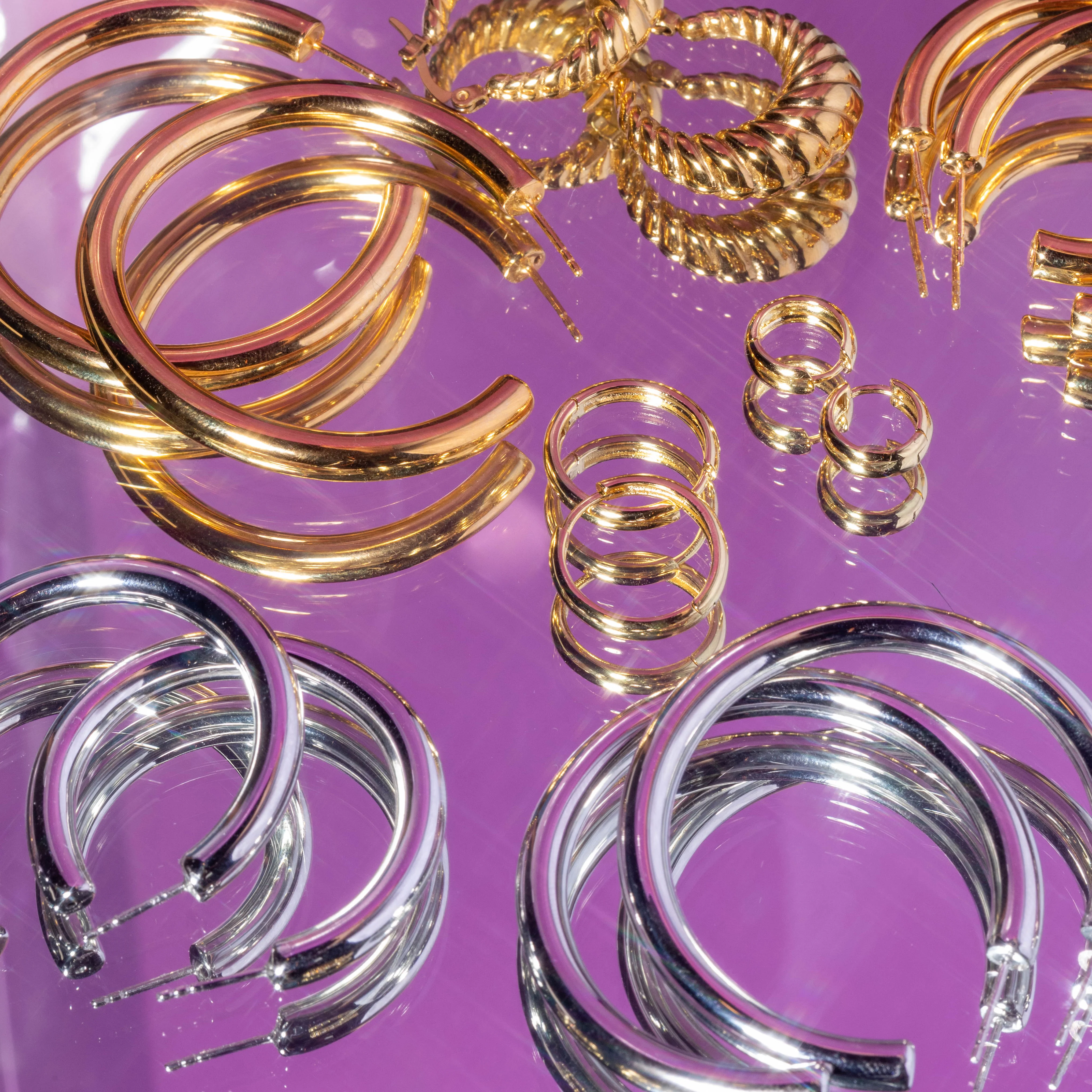 Chunky Huggie Hoops - Image 5