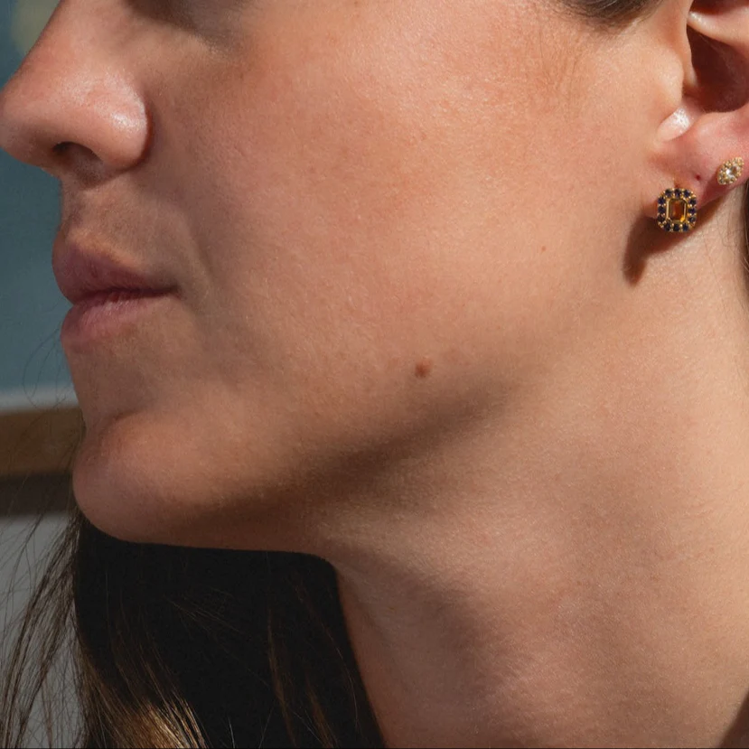 Citrine and Iolite Novella Studs - Image 5