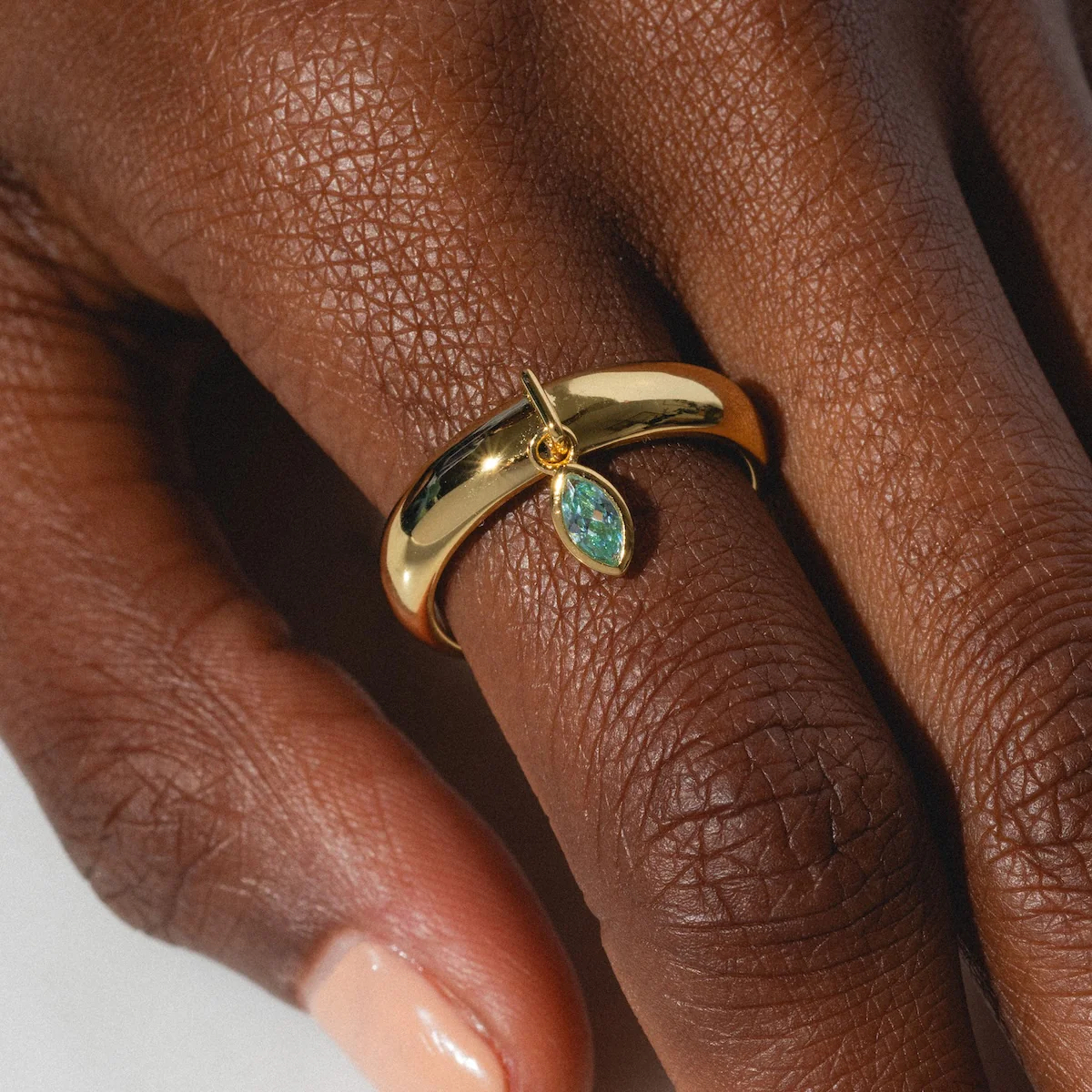 Classic Shimmer Charm Ring - Image 2
