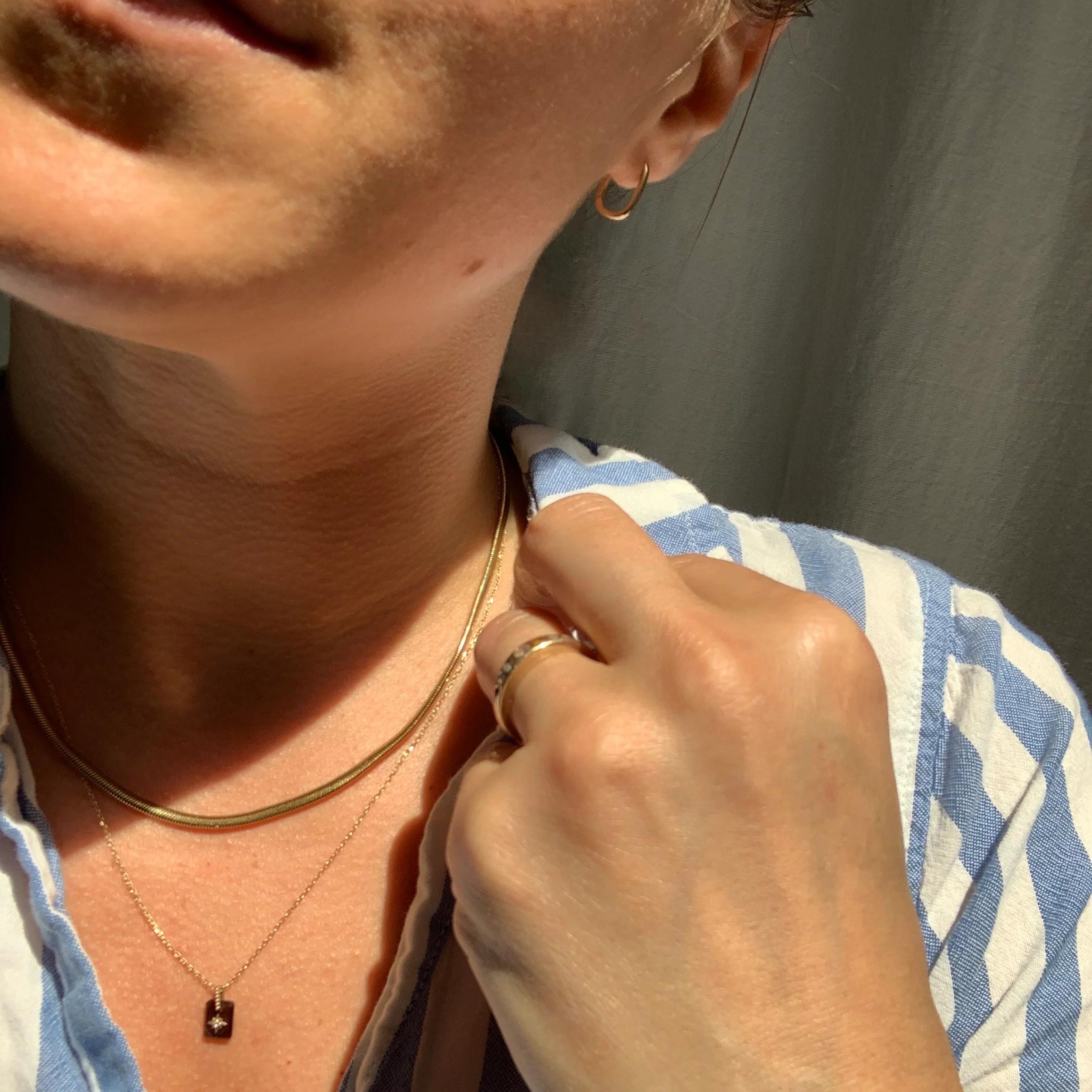 Classic Snake Chain Necklace - Image 9