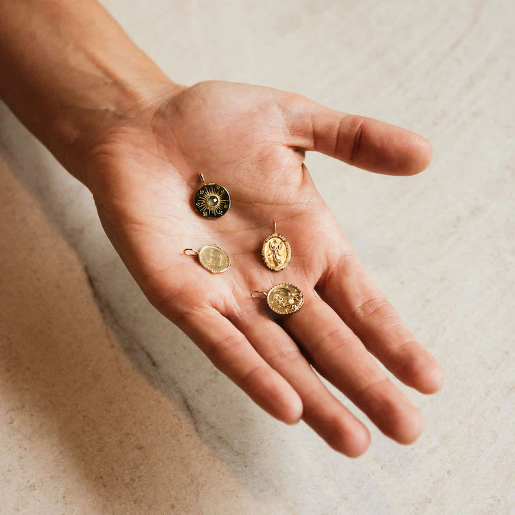 Solid Gold Coin Charm - Image 12