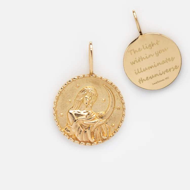 Solid Gold Coin Charm - Image 18