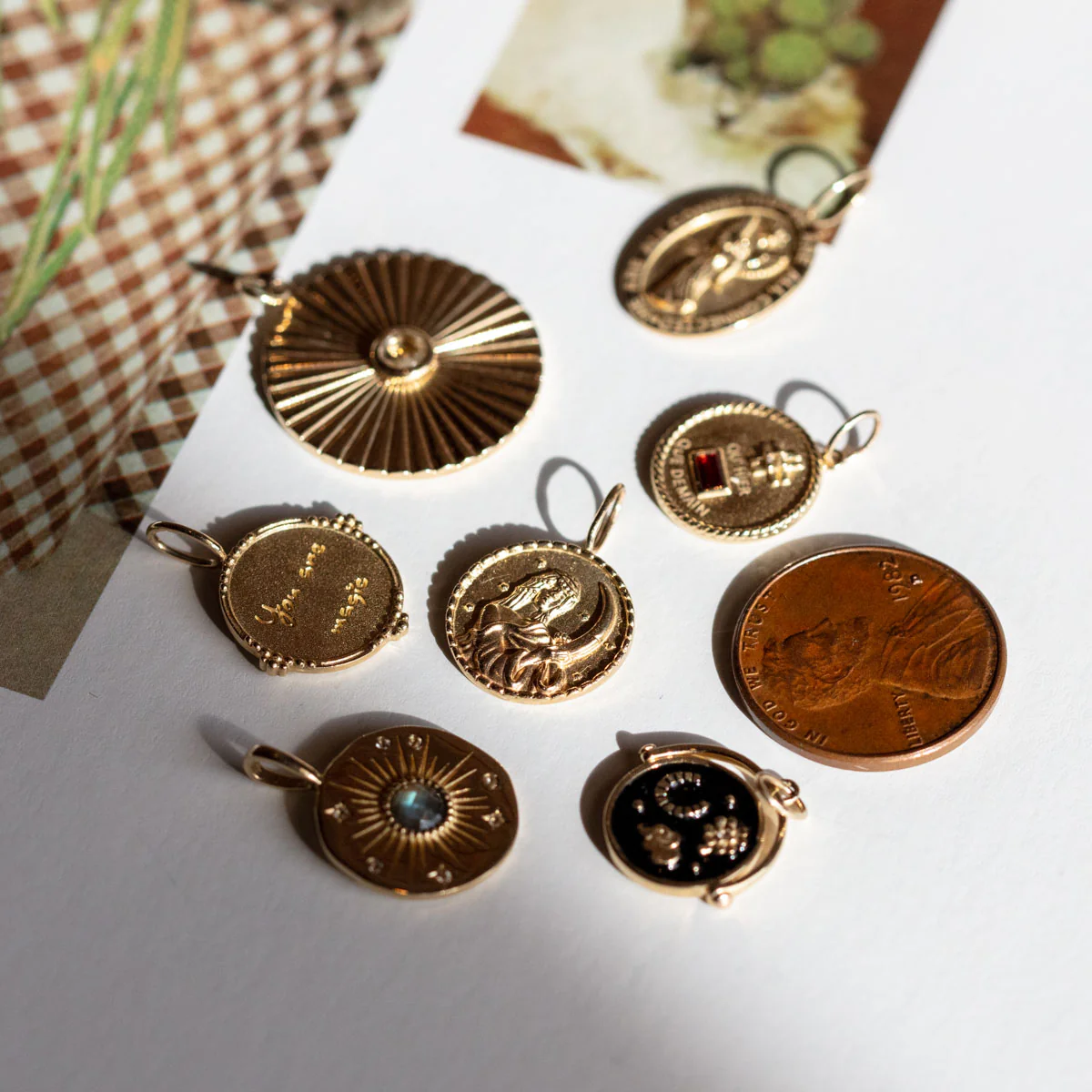 Solid Gold Coin Charm - Image 4
