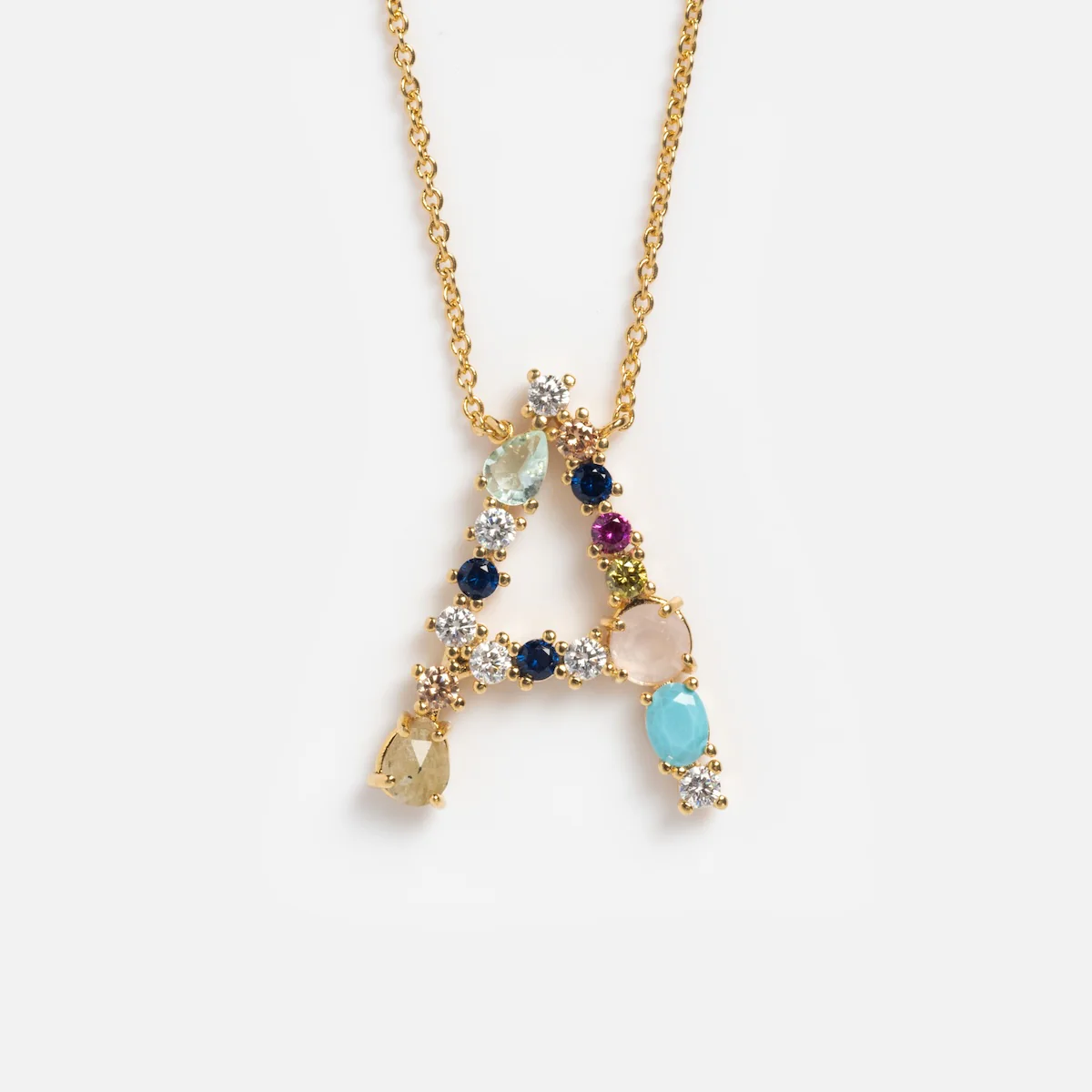 Colorful Monogram Pendant