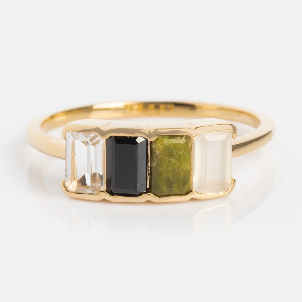 Customizable Acrostic Baguette Gemstone Ring - Image 19