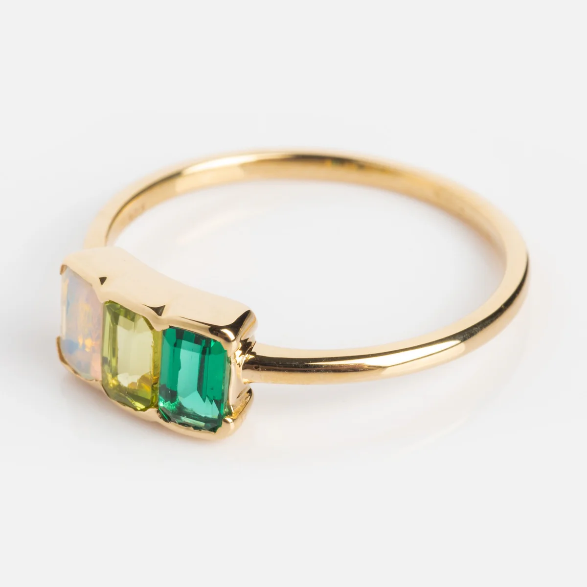 Customizable Acrostic Baguette Gemstone Ring - Image 23