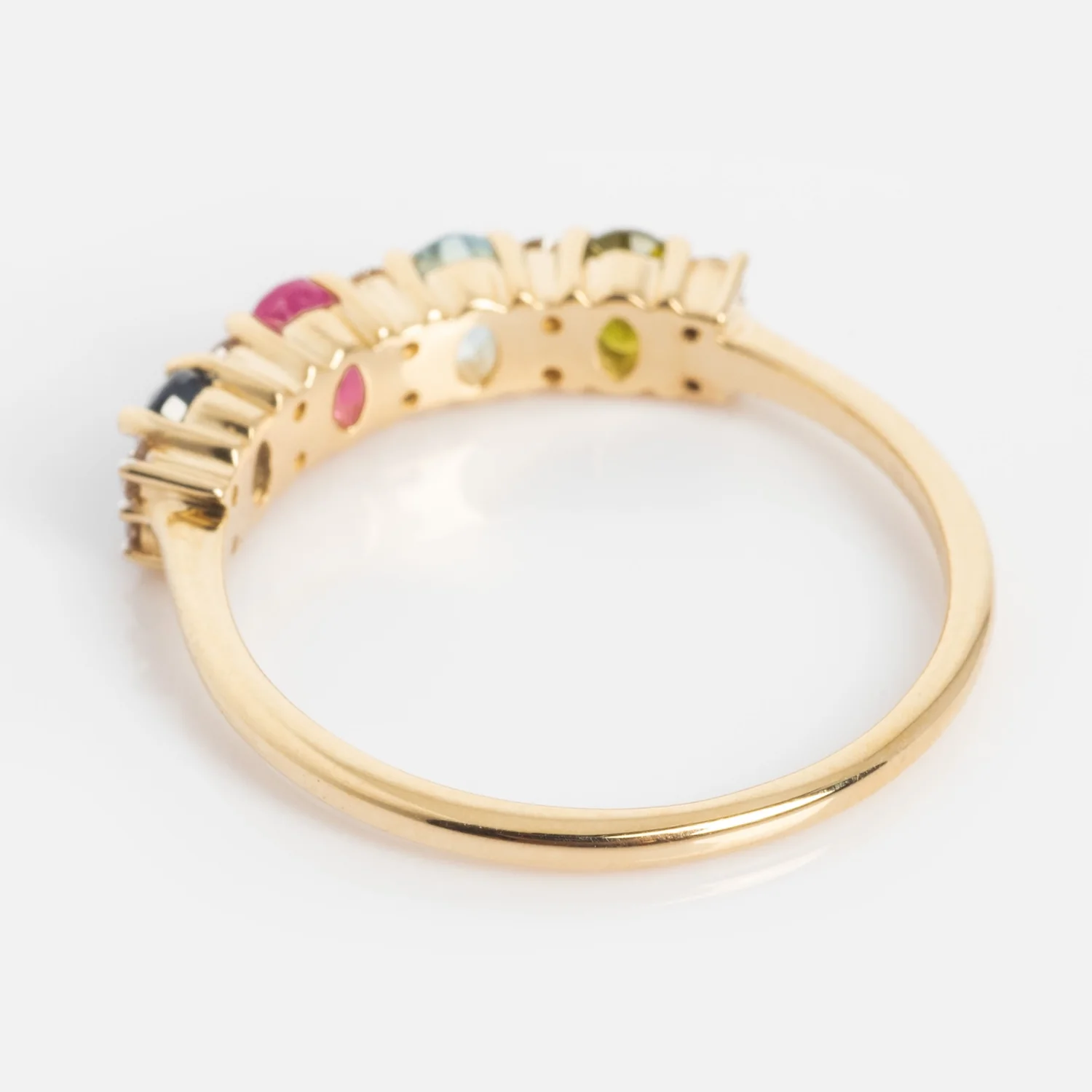 Customizable Acrostic Oval Gemstone Ring - Image 15