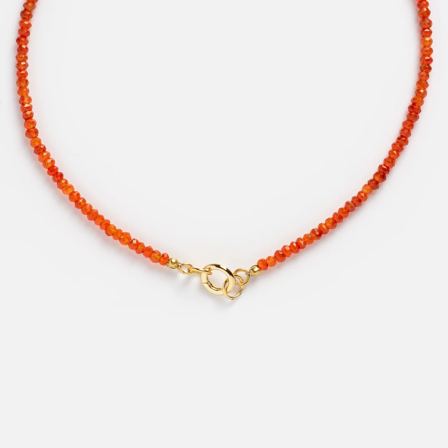 Customizable Beaded Gemstone Charm Holder Necklace - Image 12