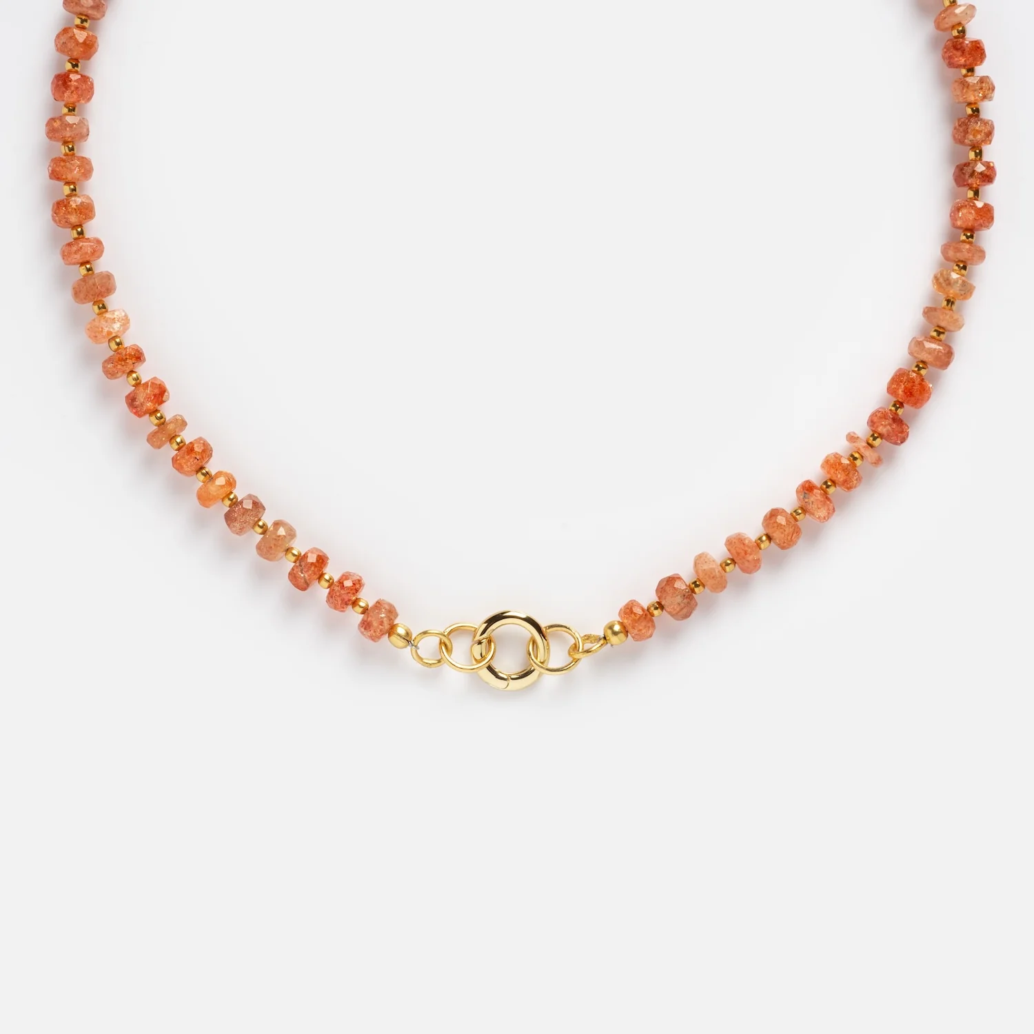 Customizable Beaded Gemstone Charm Holder Necklace - Image 13