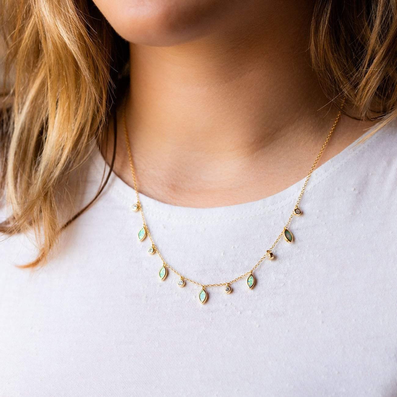Drops of Spring Opal Necklace - Image 3