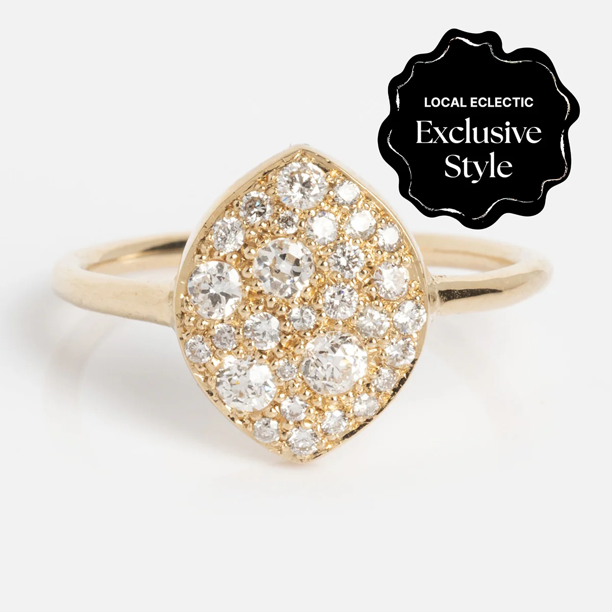 14k Diamond Eternal Flame Soul Ring