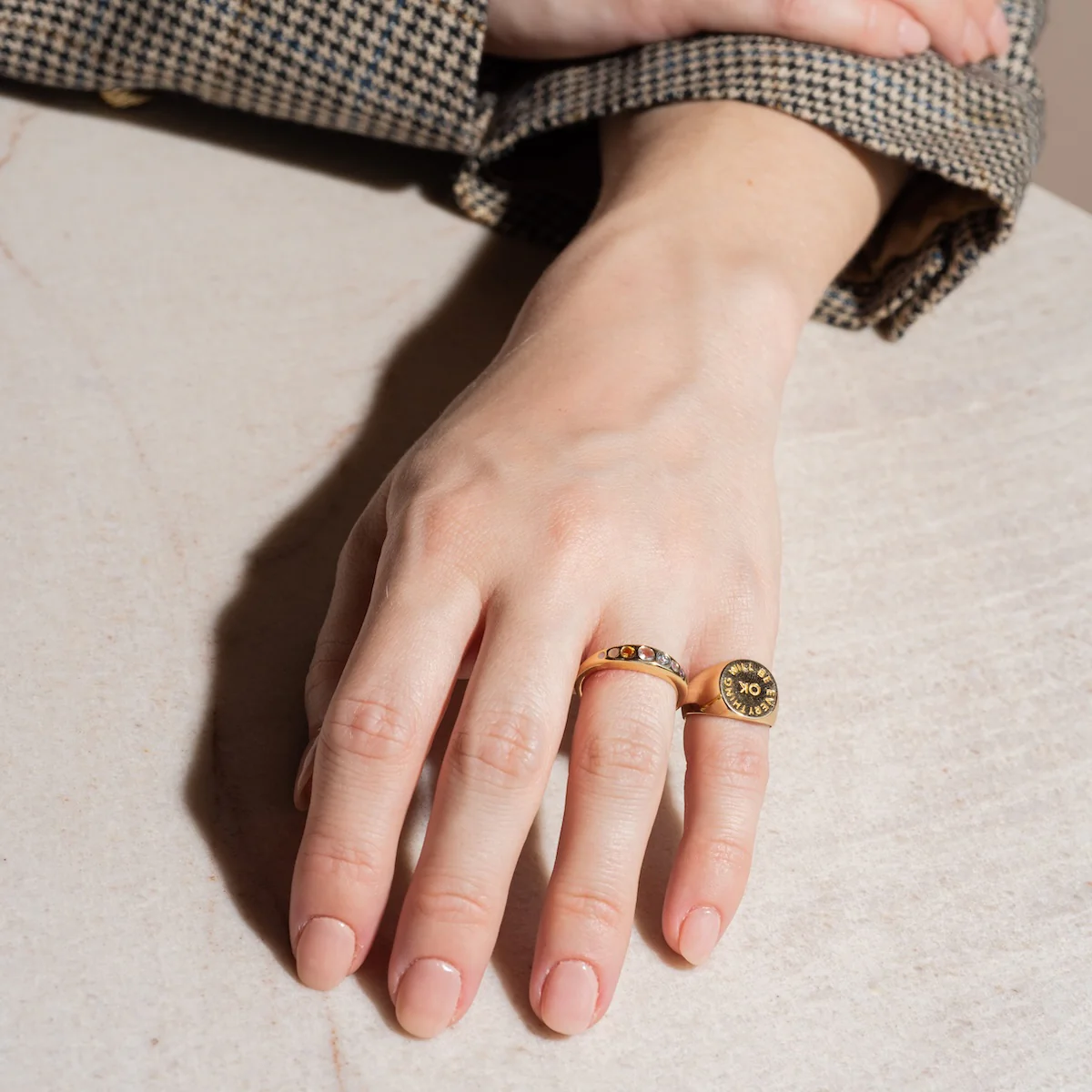 Everything Will Be Ok Pinky Signet Ring - Image 5