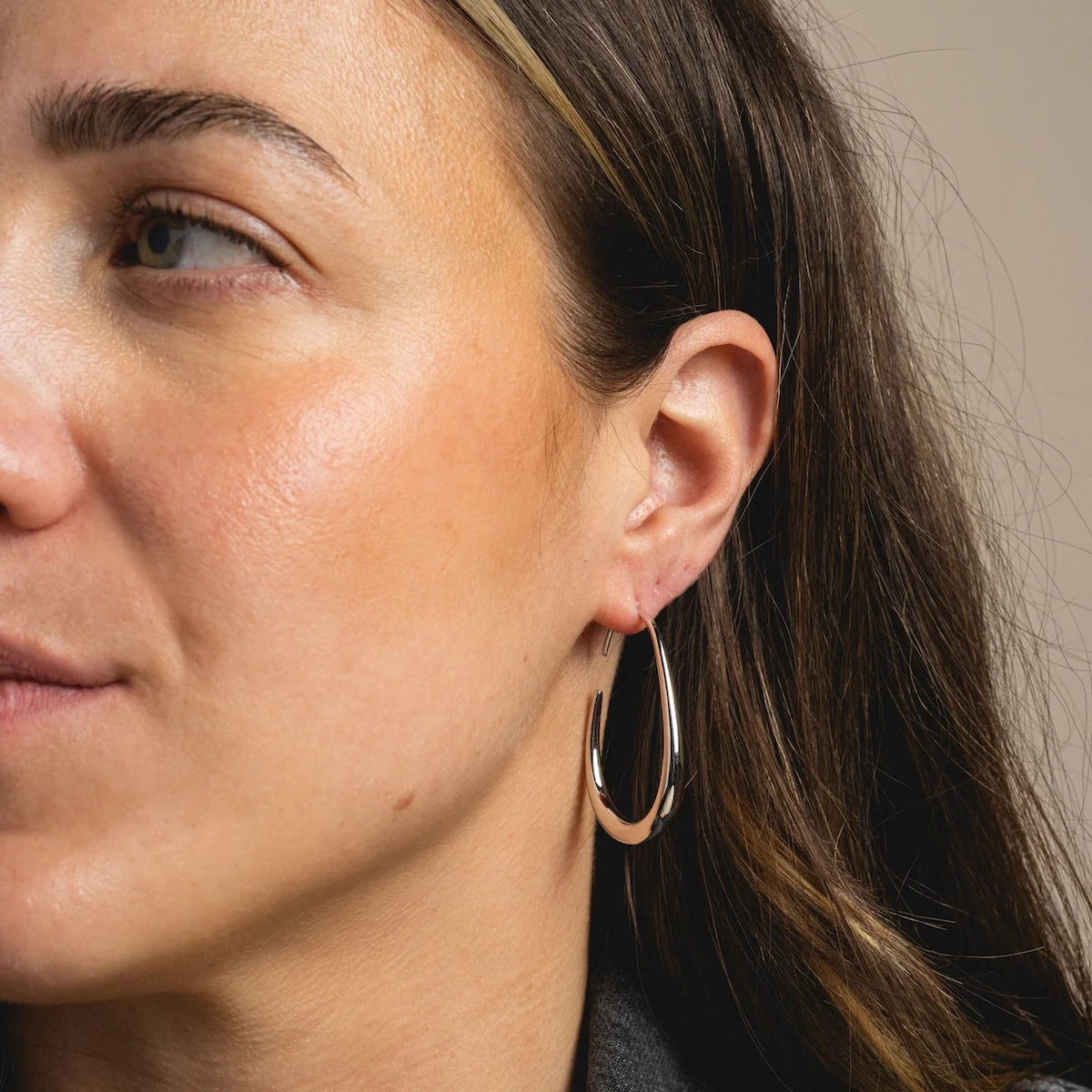 Fluid Hoop Earrings - Image 3