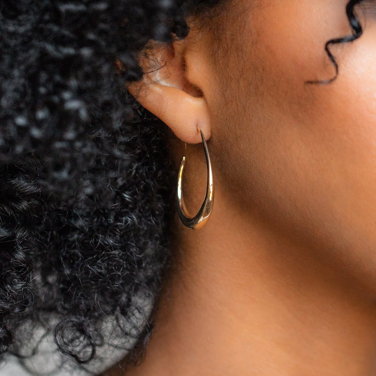 Fluid Hoop Earrings - Image 4