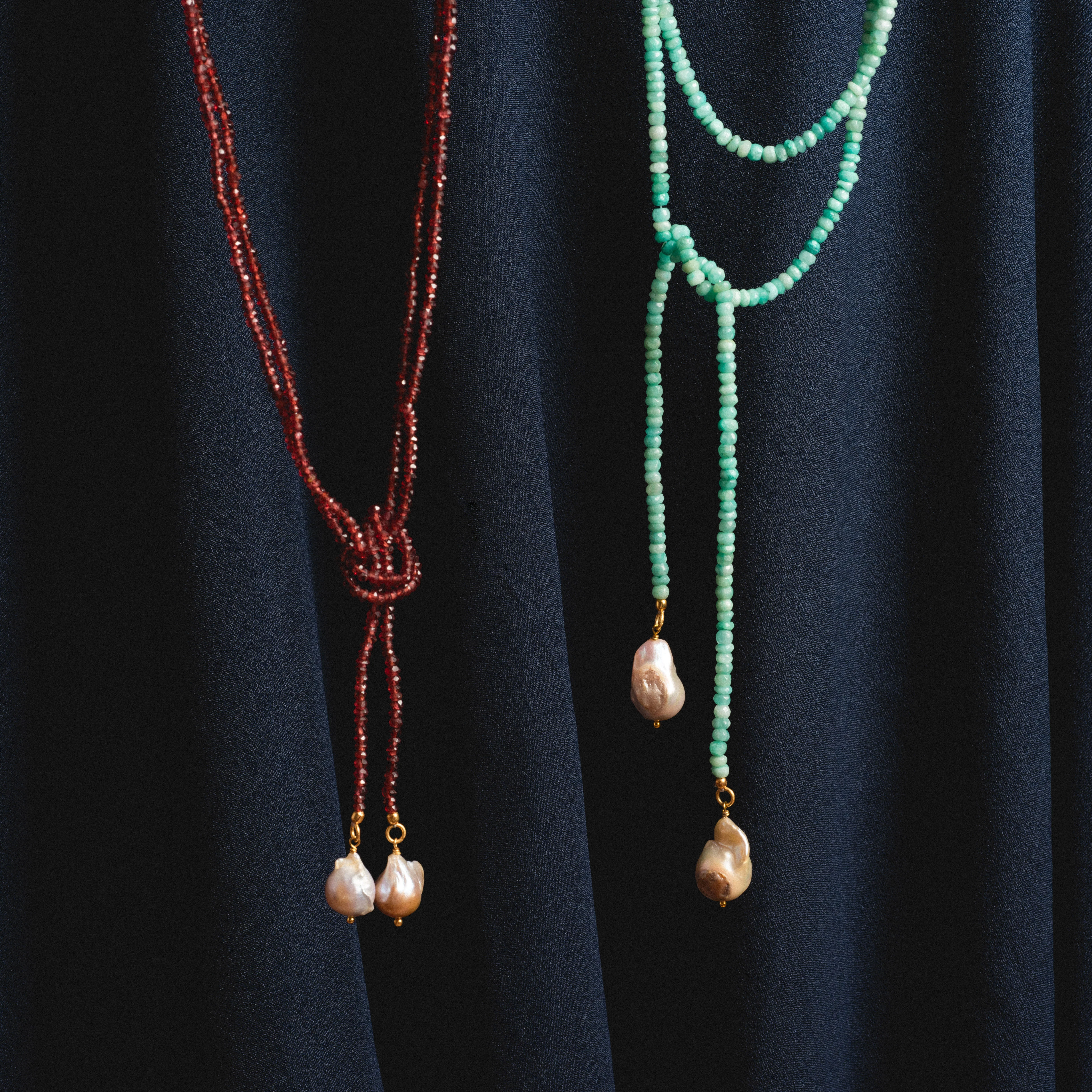 Gemstone Tie Necklace - Image 6