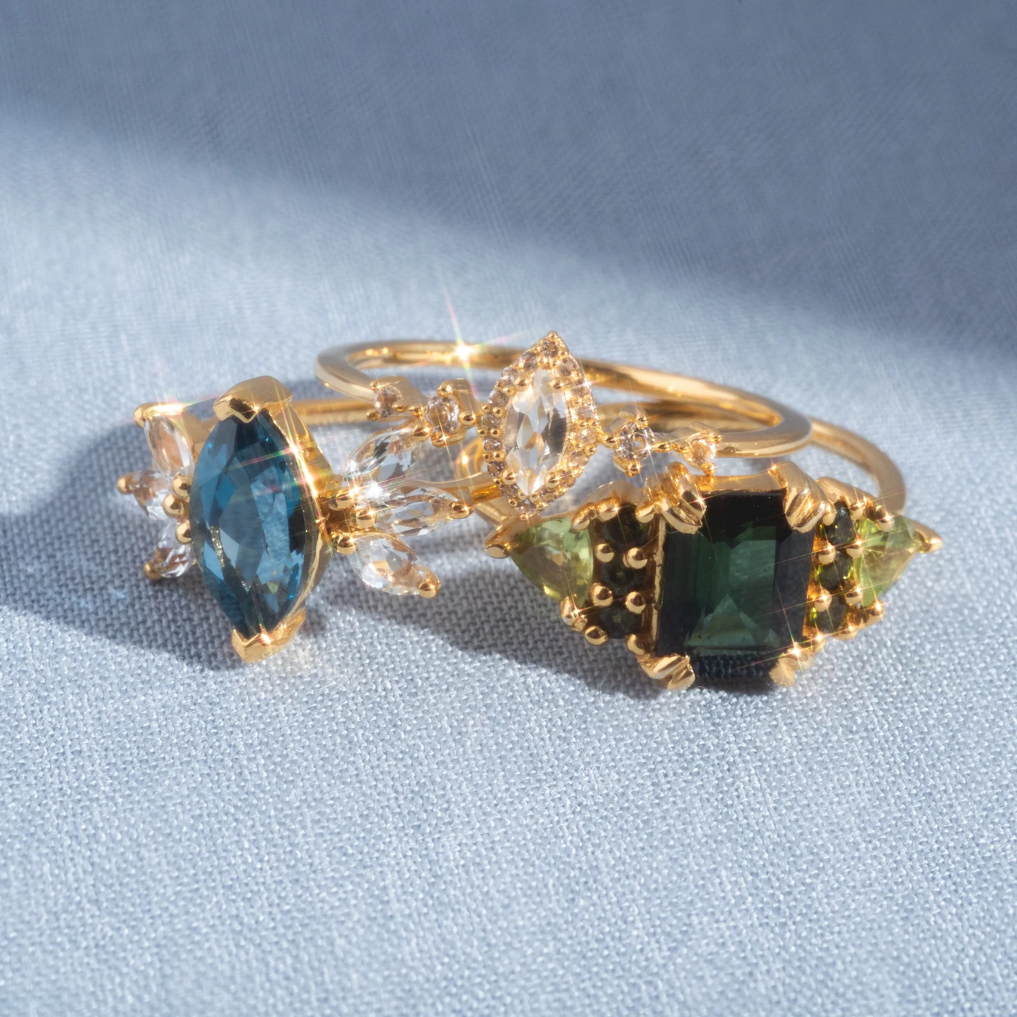 White Topaz Harlow Ring - Image 4
