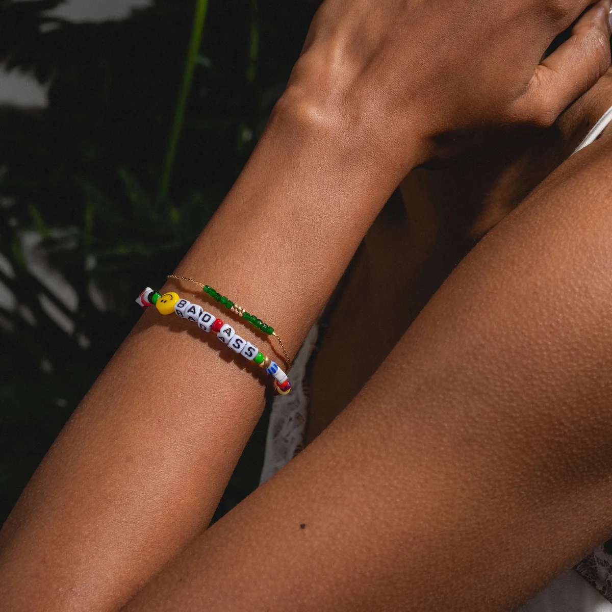 Handmade Beaded Bada$$ Bracelet - Image 2