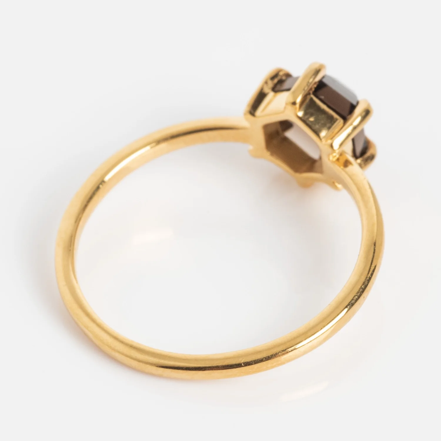 Hexagon Smokey Quartz Ring - Image 8